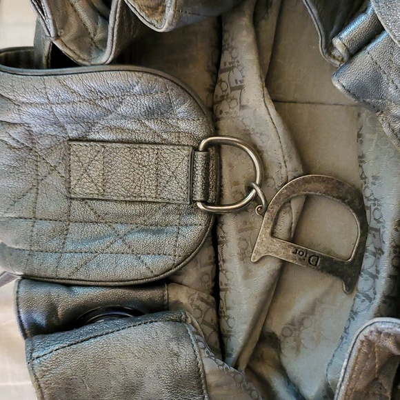 Dior Gray Leather Shoulder Bag - Picture 8 of 8